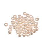 Бусины пластик ⌀10 мм, 50±2 шт, №06 св.розовый, Zlatka PB-3