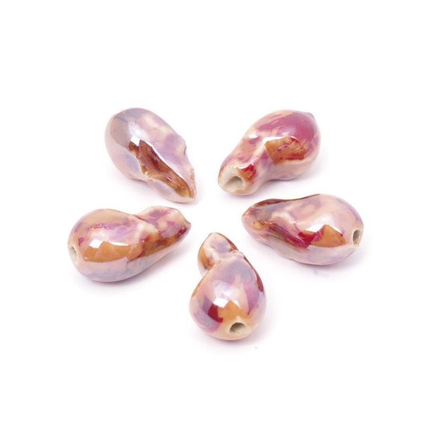 Бусины керамика 18х10 мм, цв. 020, 5 шт, Tesoro