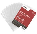 Файл-вкладыш A4, 100 шт, глянцевый, прозрачный EC2606-42, Expert Complete