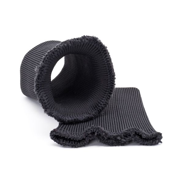 Манжеты трикотажные 9.0х9.5 см, 1 пара, средней плотности 14 кл, 1х1, 8125 т.серый