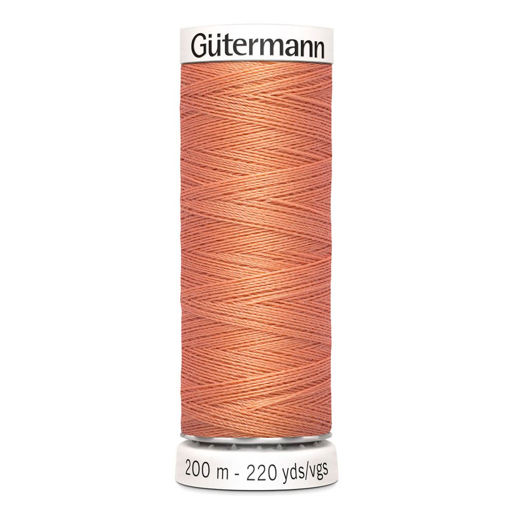 Нитки универсальные Gutermann Sew-all 100 (200 метров), 5 кат. | 587 яркий желто-розовый