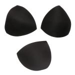 Бельевые чашечки для бюстгальтера треугольные б/уст., с равном. наполн., (8300), разм.38, 10 пар, 04-черный