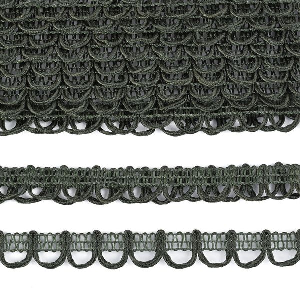 Тесьма отделочная UU 315 хаки 18-19 мм, уп.16,45м