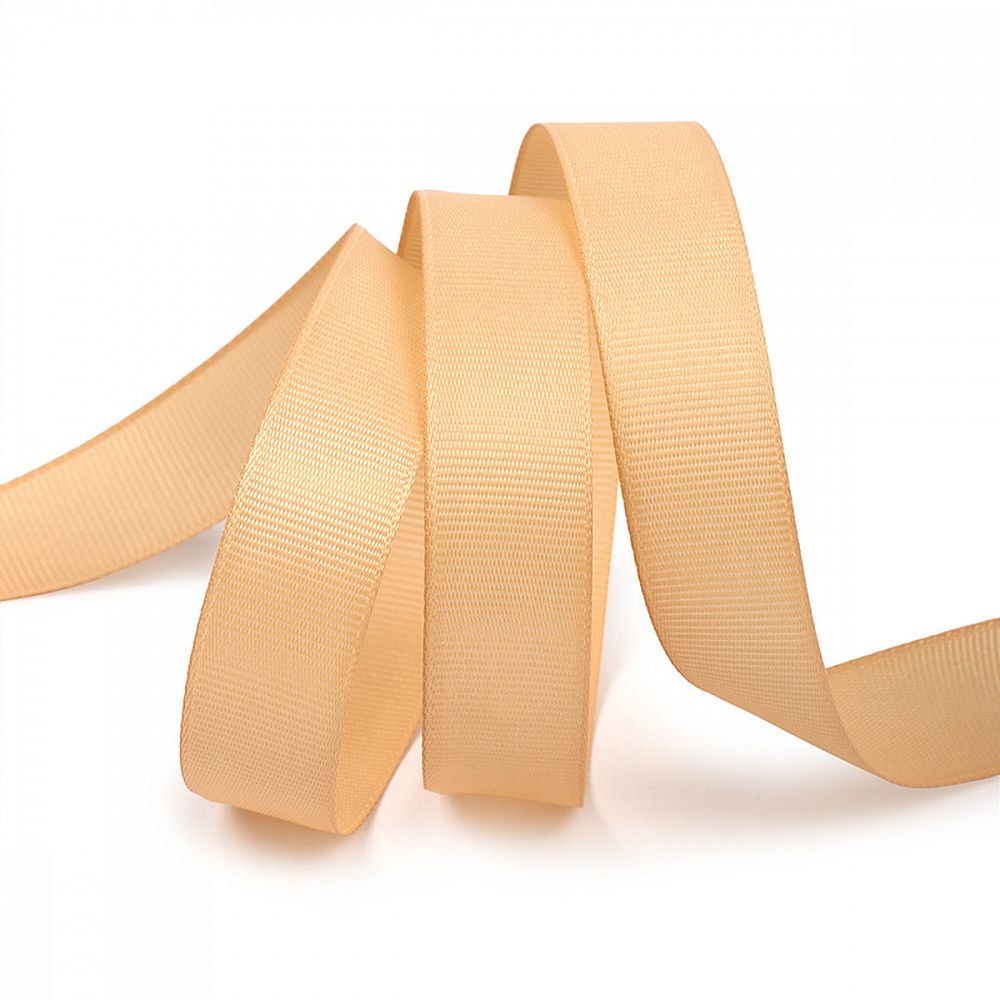 Лента репсовая (в рубчик) 20.0 мм цв. 826 песочный уп.22.86м (±1м)