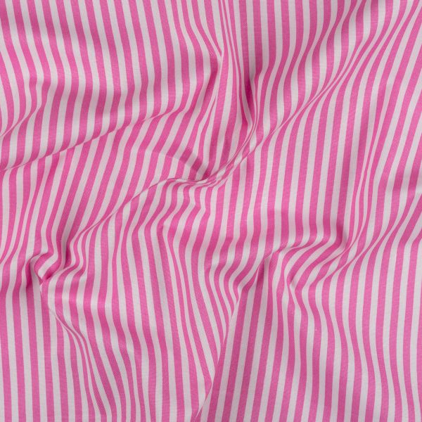 Ткань для пэчворка Peppy Бабушкин сундучок, рулон 112 см / 5 метров, БС-28 полоска я.розовый, Peppy