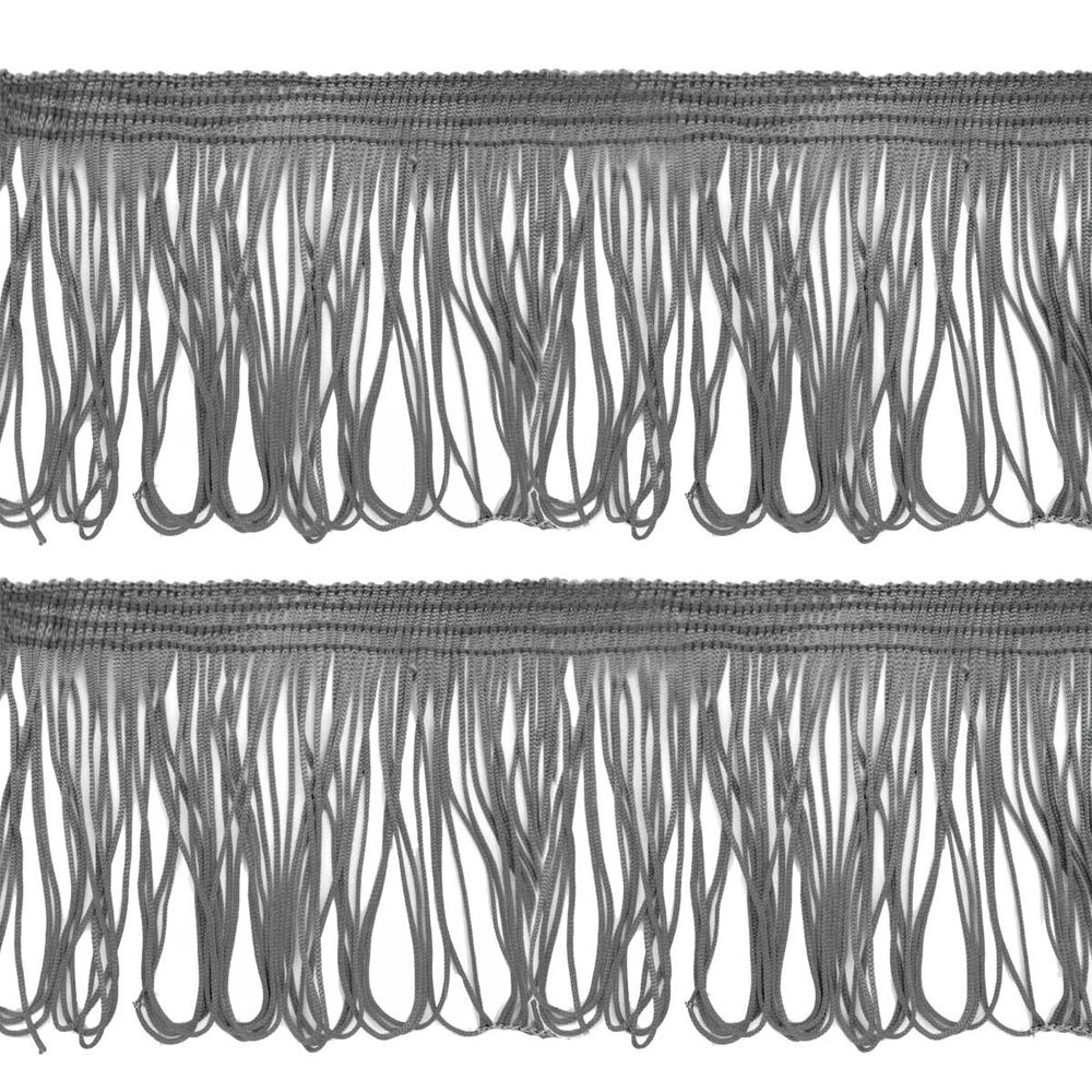 Бахрома отделочная 90.0 мм / 25 метров, 235 серый