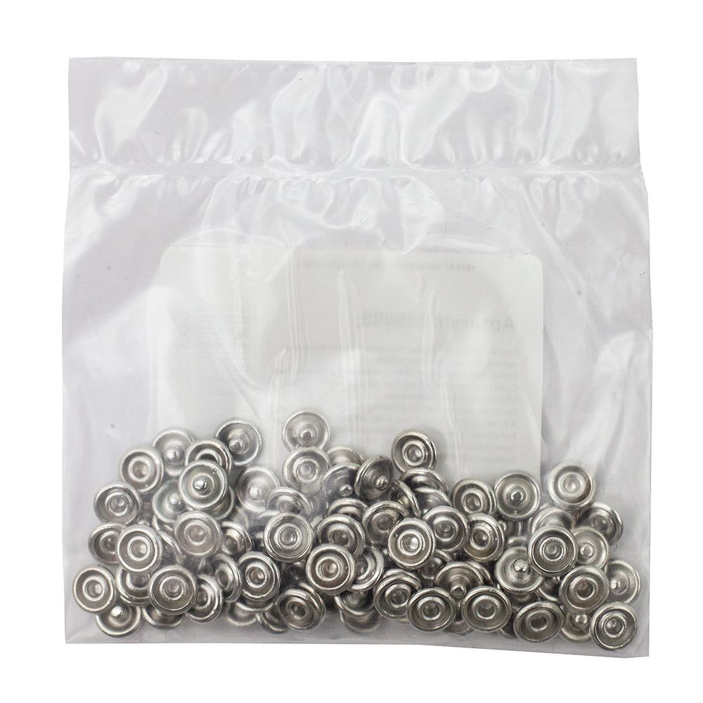 Часть кнопки рубашечной ⌀7 мм (C-часть), никель, 100 шт, BIG