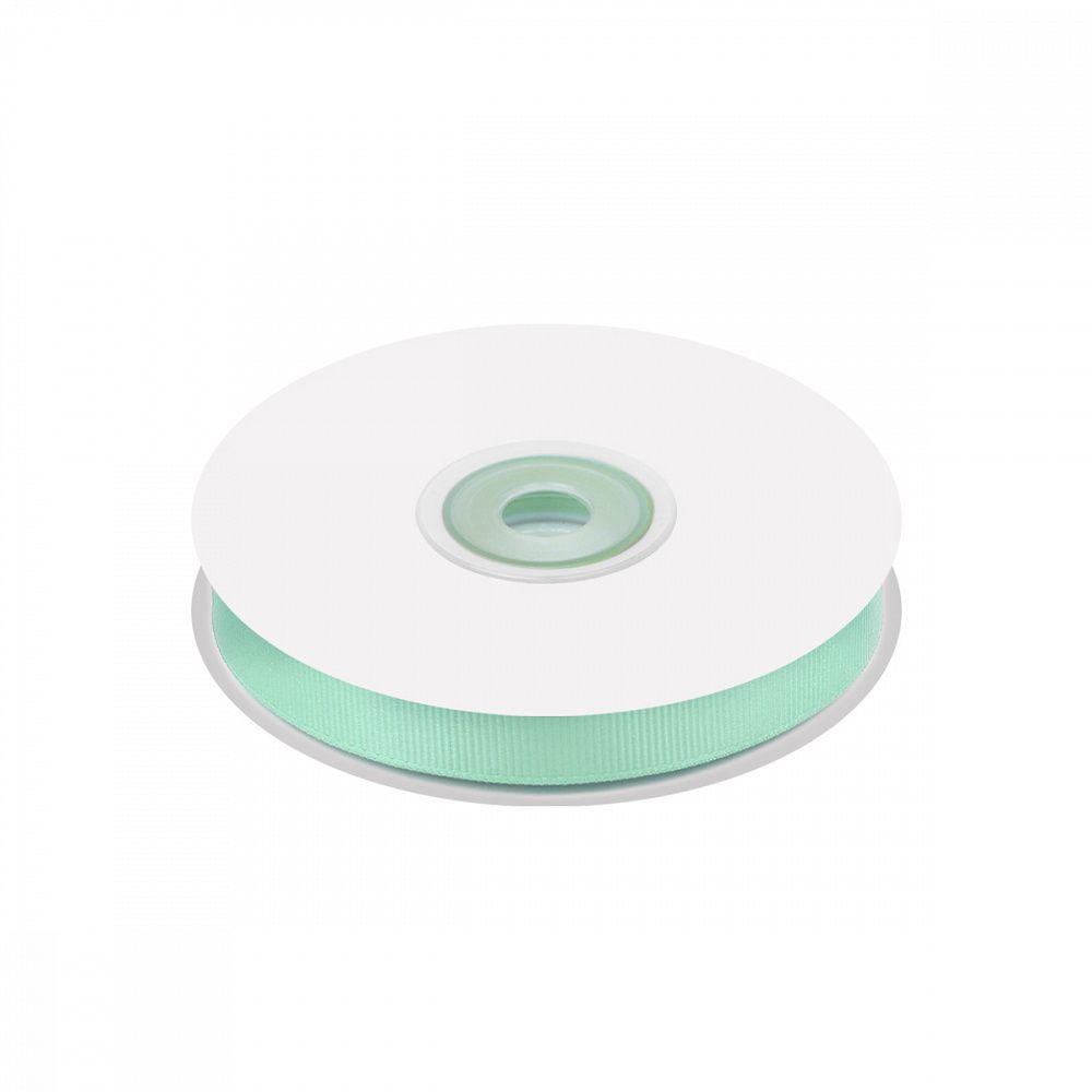 Лента репсовая (в рубчик) 10.0 мм цв. F199 мятный уп.22.86м (±1м)