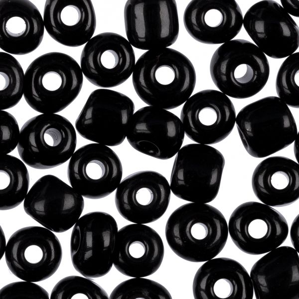 Бисер Zlatka 6/0 (4.1 мм), 100 г (10х10 г), №0049 черный, GR