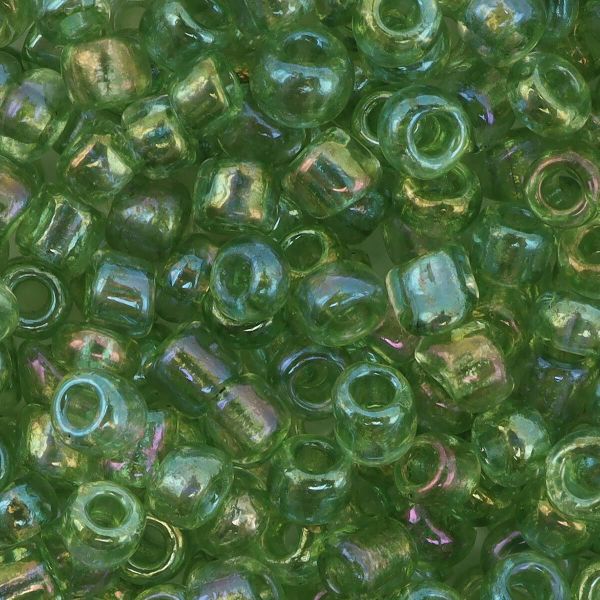 Бисер Astra&Craft 11/0 (2.1 мм), 500 г, цв. 179А св. зеленый/прозрачный, радужный