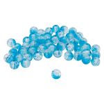 Бусины стекло ⌀8 мм, кракле, 46 шт, Astra&Craft, SY 7 градиент прозрачный/голубой, 1301138