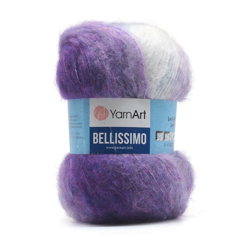 Пряжа YarnArt (ЯрнАрт) Bellissimo / уп.3 мот. по 150 г, 330м, 1419