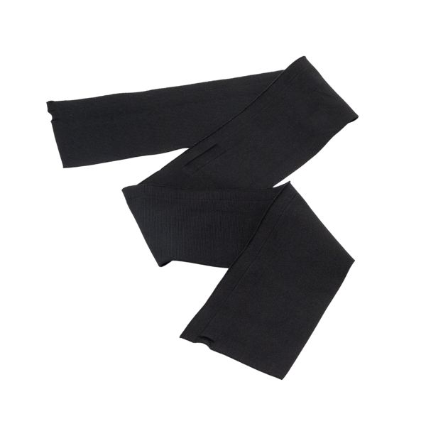 Подвяз (довяз) трикотажный 8.5х90.0 см, с каналом для шнурка, черный, CL-045
