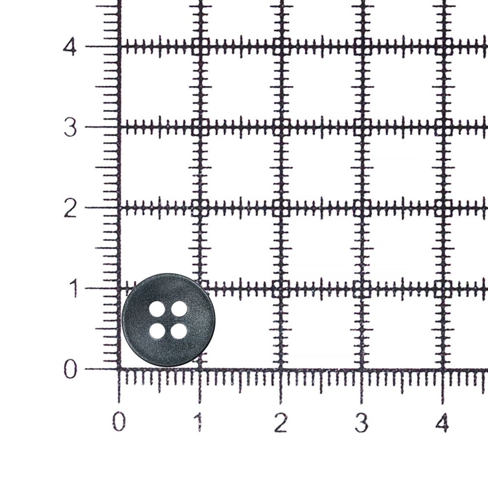 Пуговицы 4 прокола 18L (11мм), пластик (Blk-02 темно-серый), CN_2846, 72 шт