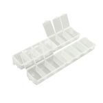 Контейнер для бисера 2 пенала по 7 отделений, 15.5х3.5 см, 2204-0029