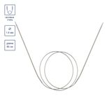 Спицы круговые металл ⌀1,8 мм, 80 см, с металлической леской, Gamma MKG-R