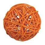 Шары декоративные из ротанга 9 см, 6 шт, №10 оранжевый, Blumentag BRF-9