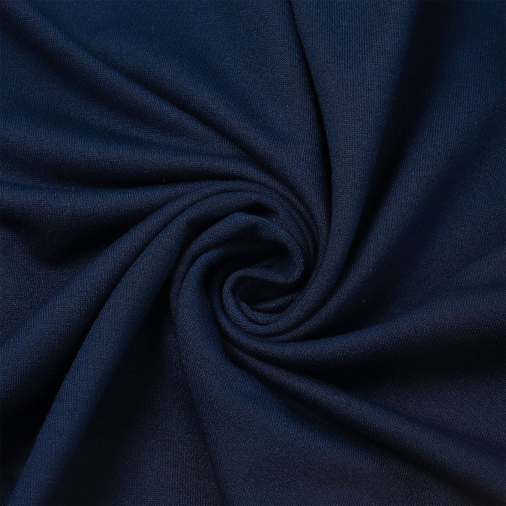 Футер 2-нитка петля поливискоза стрейч 220 г/м², 160 см / 3 метра, ФУТ2Х.TBY.ПЭ-ВИС.S196/S058.3, цв.S196/S058 т.синий