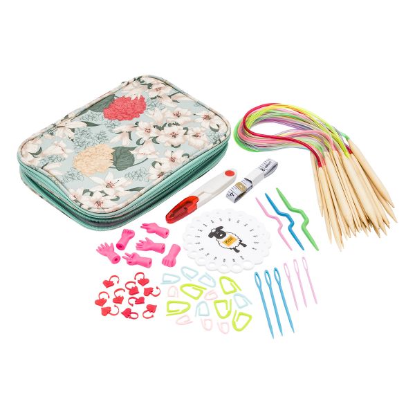 Набор бамбуковых спиц с вязальными принадлежностями, 62 предмета Hobby&Pro, L200-128