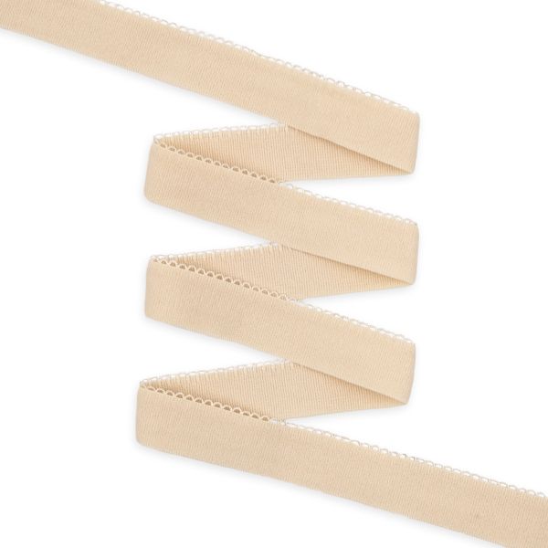 Резинка бельевая (отделочная) становая 20.0 мм / 50 метров, бежевый, (ML129020)
