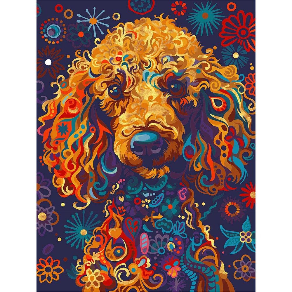 Картина по номерам Русская живопись RL139, Пудель Gold 30х40 см