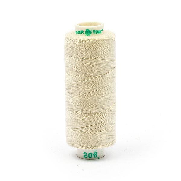 Нитки швейные бытовые Dor Tak 40/2, 366 м / 10 кат., 206 экрю