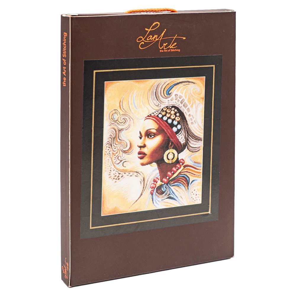 Набор для вышивания нитками Lanarte, Мать-Африка 38х47см