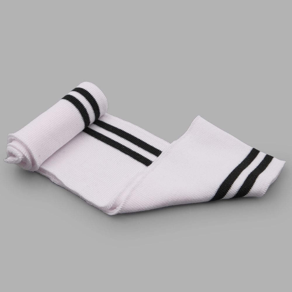 Подвяз (довяз) трикотажный 7.5х80 см, однослойный в полоску, белый/черный