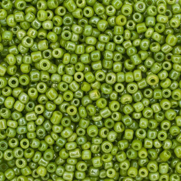 Бисер Astra&Craft 11/0 (2.1 мм), 200 г (10х20 г), цв. 124 салат/непрозр.глянцевый