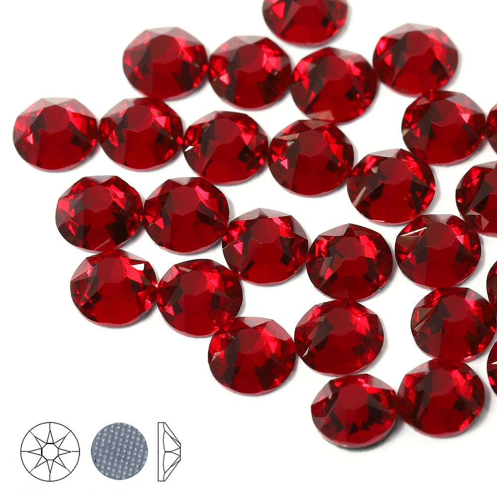 Стразы термоклеевые Xirius 8+8 граней SS20 (4,6-4,8 мм) HF20-08 цв. Dark.Siam, уп. 100 шт