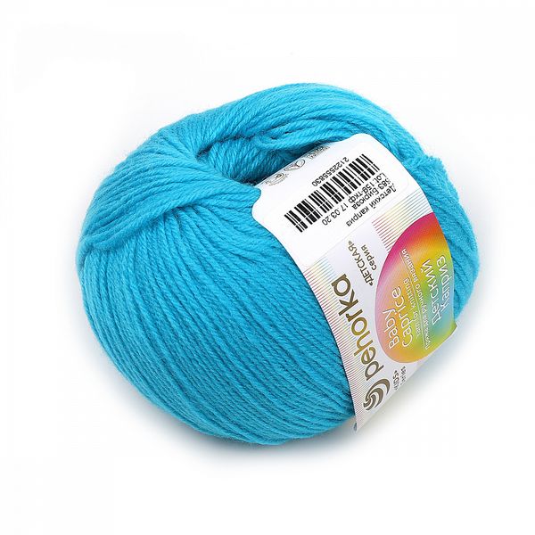 Пряжа Пехорка Детский каприз / уп.10 мот. по 50 г, 225 м, 583 бирюза
