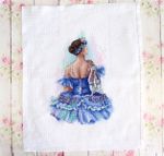 Набор для вышивания нитками МП Студия, Прима балета, 26х18 см