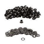 Люверсы металл ⌀_3.7 мм (внутр.), №1.7, сталь, чер.никель, 100 шт, New Star