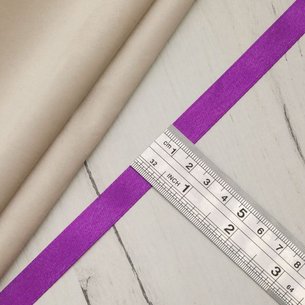 Лента атласная 1-сторонняя 12.0 мм / 22.86±1 метров, 168 т.сиреневый, Globus