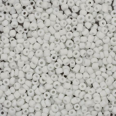 Бисер Astra&Craft 11/0 (2.1 мм), 500 г, цв. M41 белый/непрозр.матовый