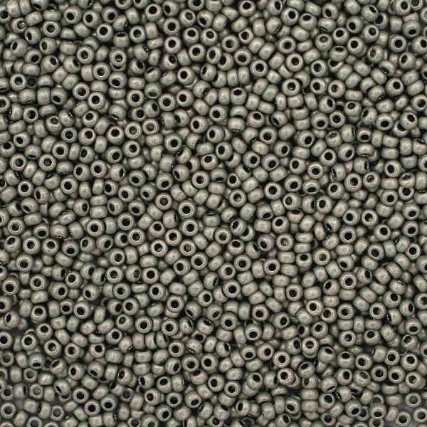Бисер Preciosa металлик матовый 10/0 (2.3 мм), круг.отв., 500гр, 331-39001-10/0-18542