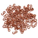 Крючки шторные для карниза 29 мм, LF-300, цв.св.коричневый (100 шт/уп)