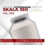 Нитки некрученые Gutermann Skala 360 (5000 метров), 1 кат. | 008 суровый