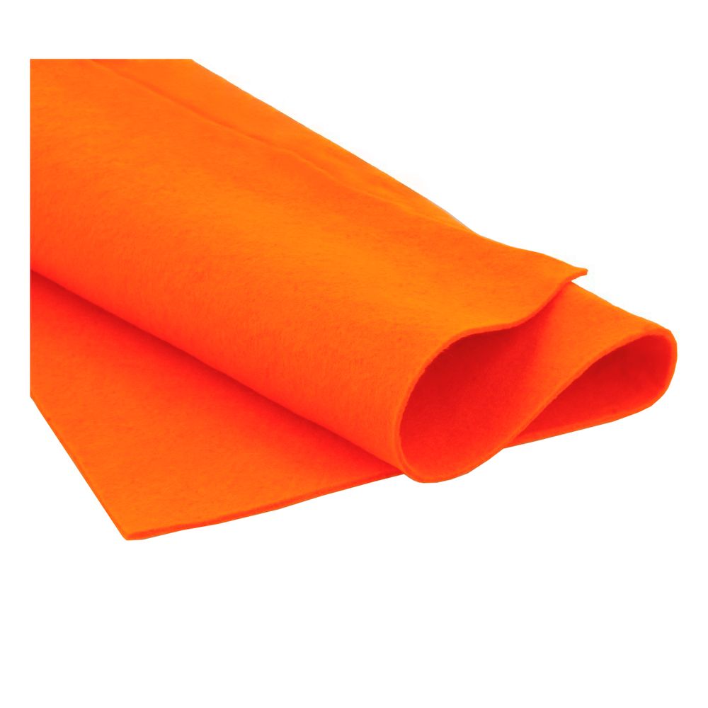 Фетр листовой мягкий 2.2 мм, 30х45 см, 022 оранжевый, Blitz FKC22-30/45