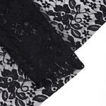 Гипюр стрейч 90 г/м², 150 см / 1 метр, TBY.M0064, черный