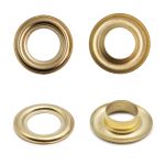 Люверсы металл ⌀12.0 мм (внутр.), h6.68 мм (внутр.), №26, металл, New Star, золото, уп≈100 шт