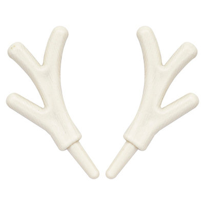 Оленьи рожки 5смх4см, пластик, уп/1пара, белый