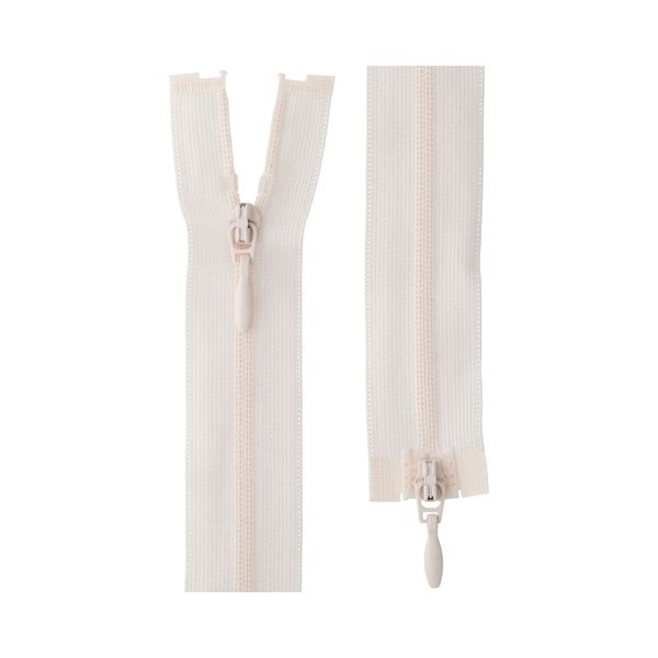 Молния спираль потайная плательная Т3 (3 мм) 2 зам., разъем., 50 см, 103 кремовый, G103L2 Gamma, 10 шт