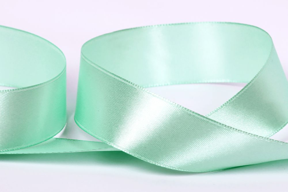 Лента атласная 1-сторонняя 25.0 мм / 33±2 метра, 056 серо-зеленый, Gamma