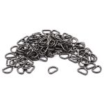 Полукольцо сварное металл внутр. 10 мм (внешн. 14х11.5 мм, ⌀2 мм), 100 шт, черный никель