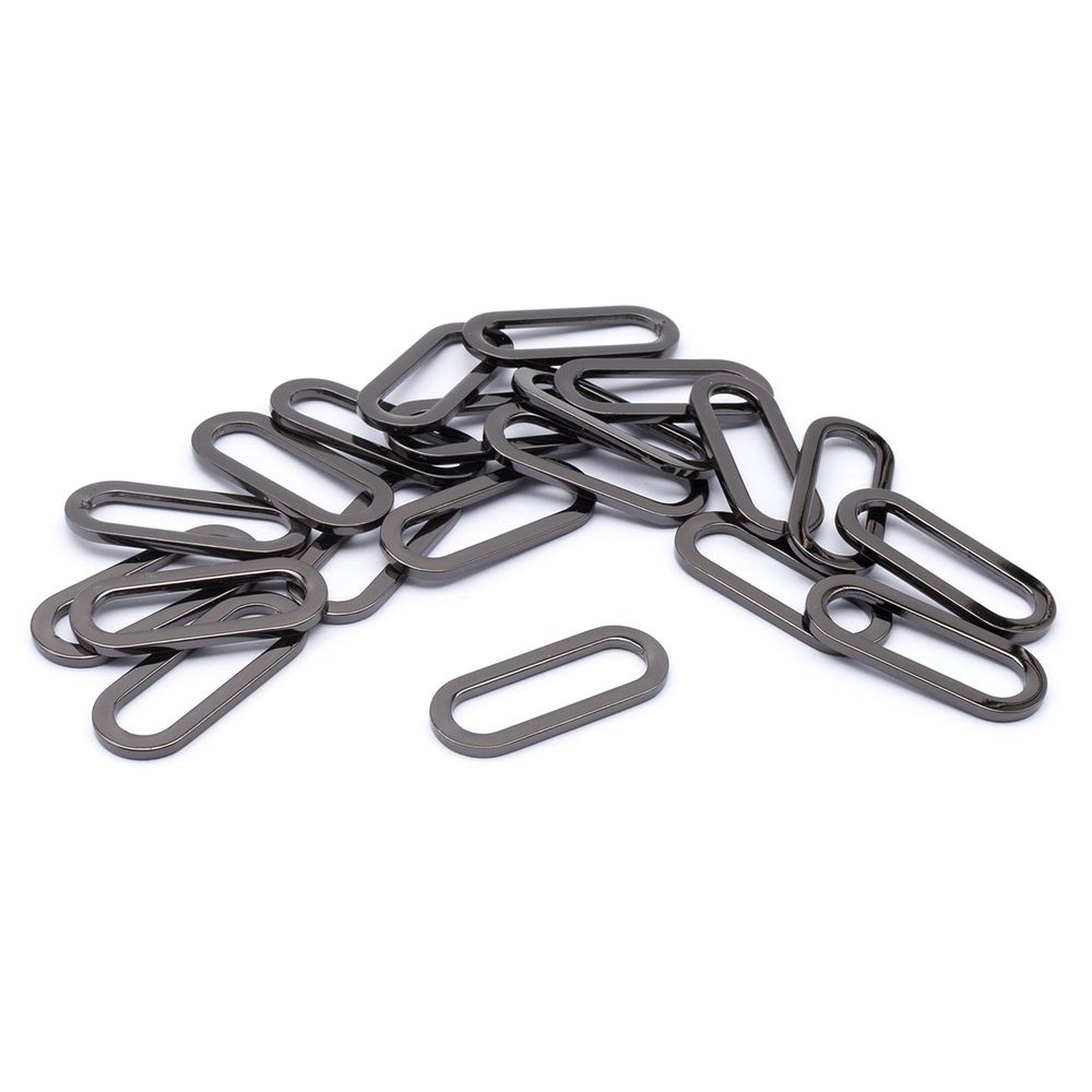 Рамка металл овальная литая 30 мм (чер.никель), 20 шт, ГНУ13818