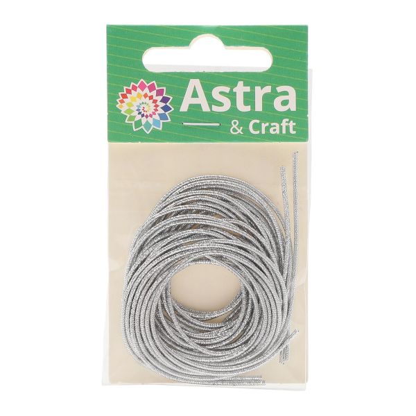 Канитель металлизированная Серебро 1 мм 5 гр. ± 0,1 гр., КЯ010НН1