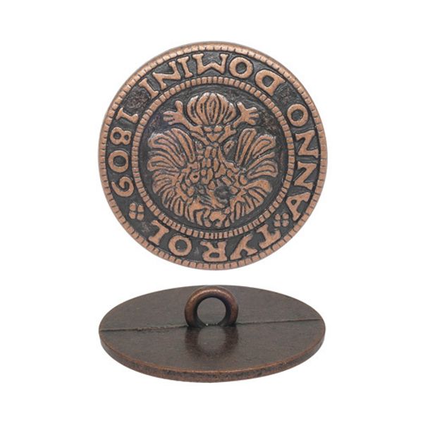 Пуговицы на ножке 22 мм, т.медь 