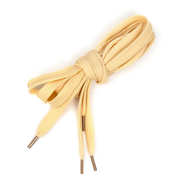 Шнурки плоские 08 мм, бежевый длина 130 см, 10 шт