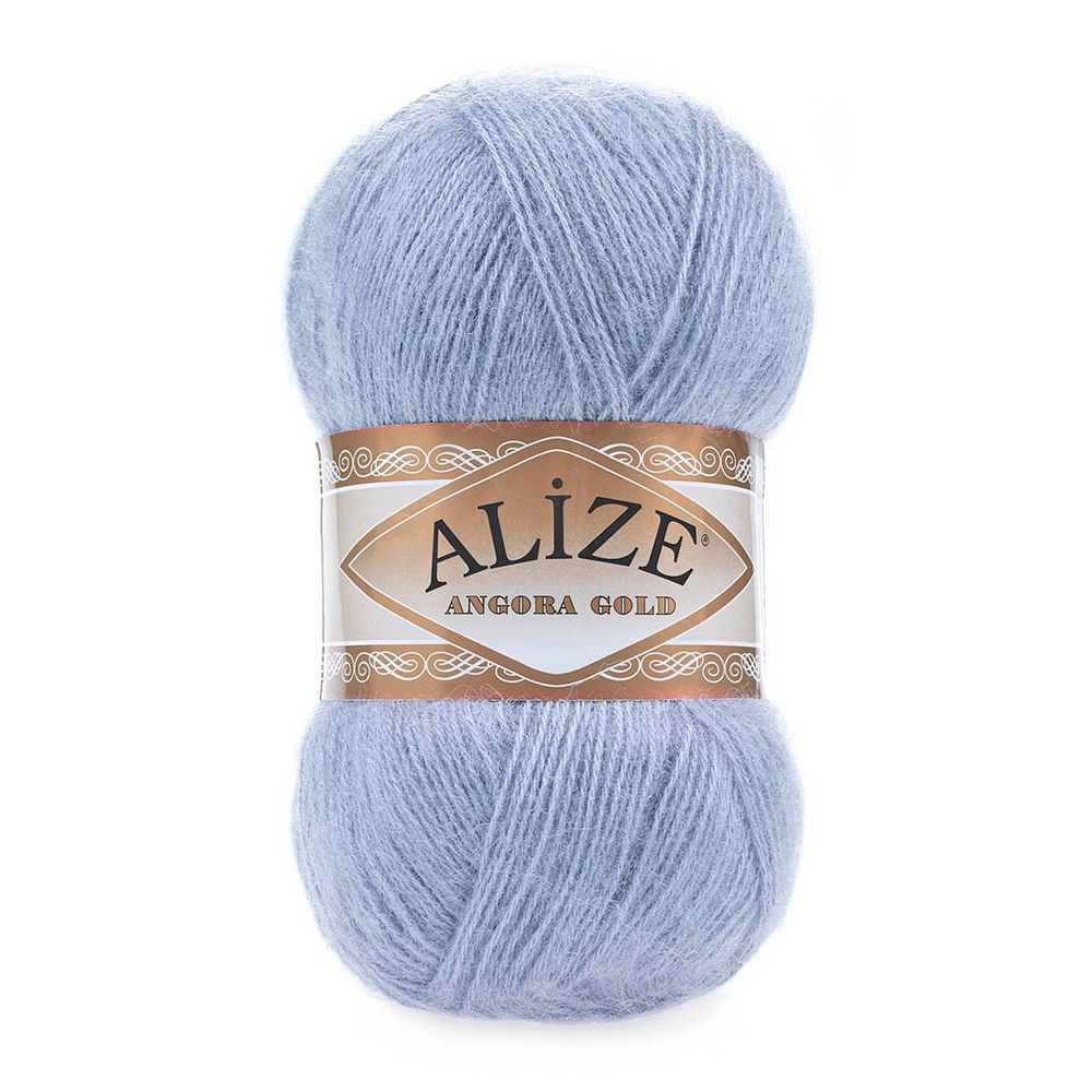 Пряжа Alize (Ализе) Angora Gold / уп.5 мот. по 100 г, 550м, 040 голубой A